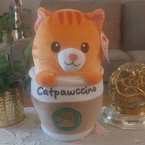 Fiesta Catpurrcinos Catpawccino Plush 14" NWT 2024